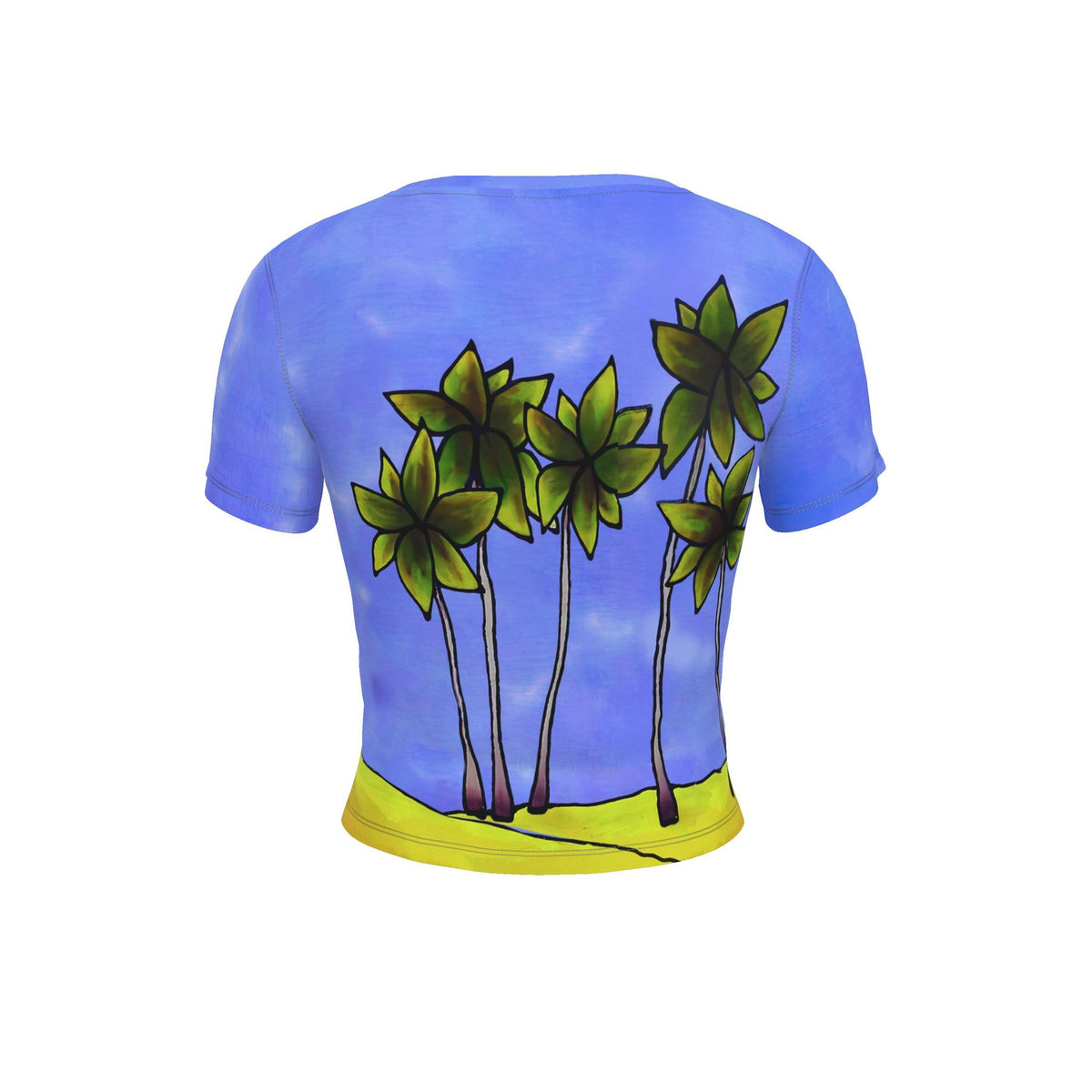 St Barth Women’s Baby T-Shirt – Coco Plage – KFA Hand Painted Style