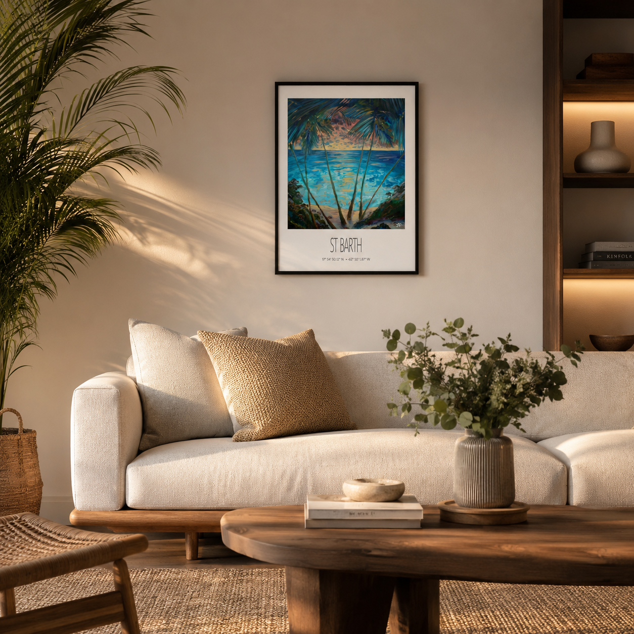 Art Print – St Barth – Cocos – Acrylic Print – Travel Poster – Caribbean Wall Art