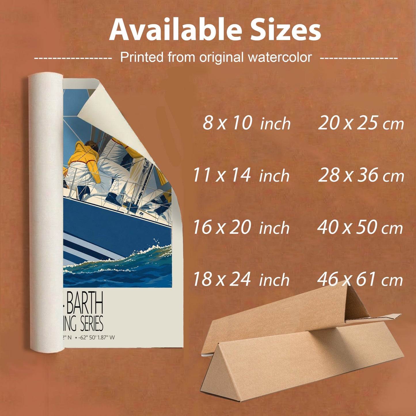 Duel Under Sail unframed travel poster available sizes