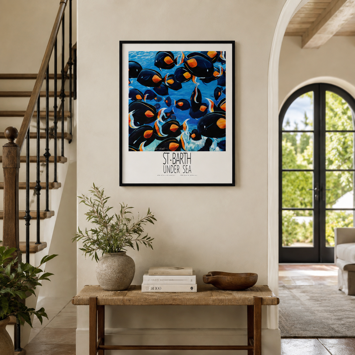 Grands Chirurgiens Under Sea wall art interior mockup 1