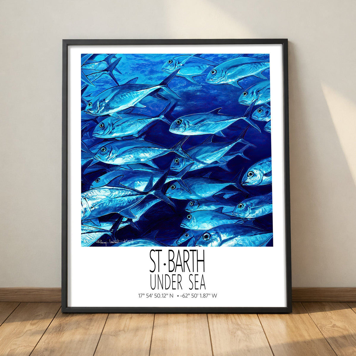 Liches framed Under Sea wall art mockup