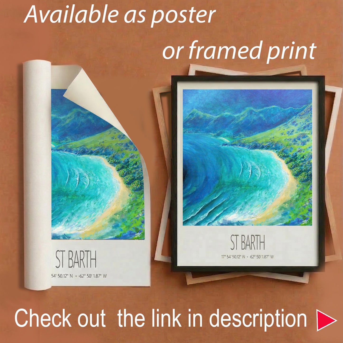 Art Print – St Barth – Toiny – Acrylic Print – Travel Poster – Caribbean Wall Art