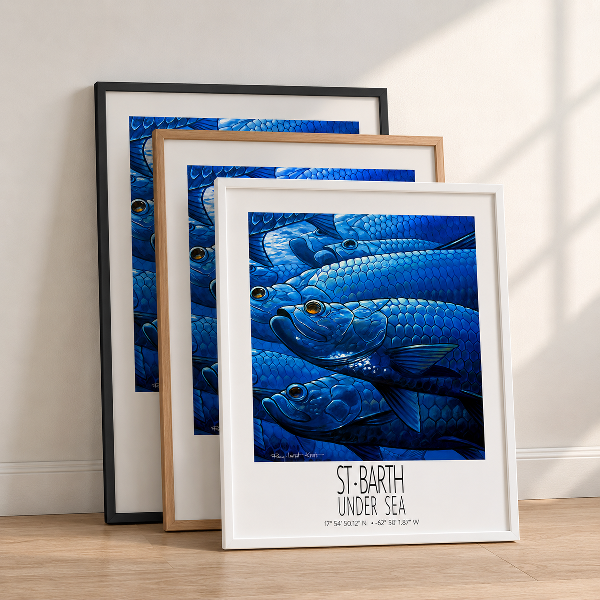 Tarpons frame color options Black Red Oak and White