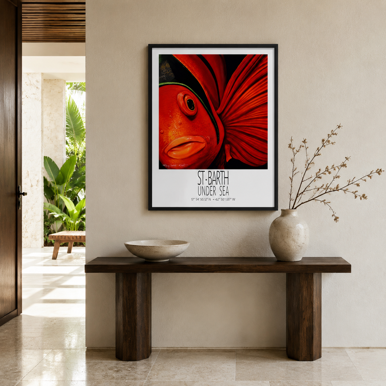 Tomate Under Sea wall art interior mockup 1
