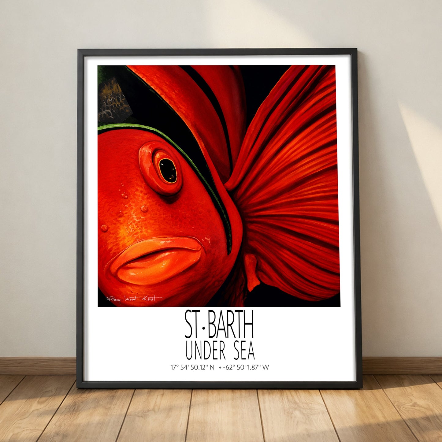 Tomate framed Under Sea wall art mockup