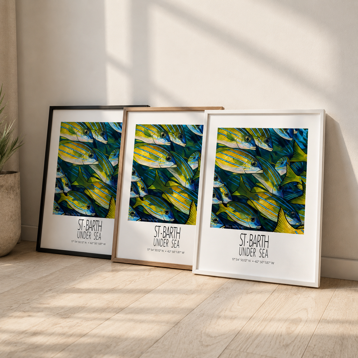 Torchades Under Sea wall art interior mockup 2