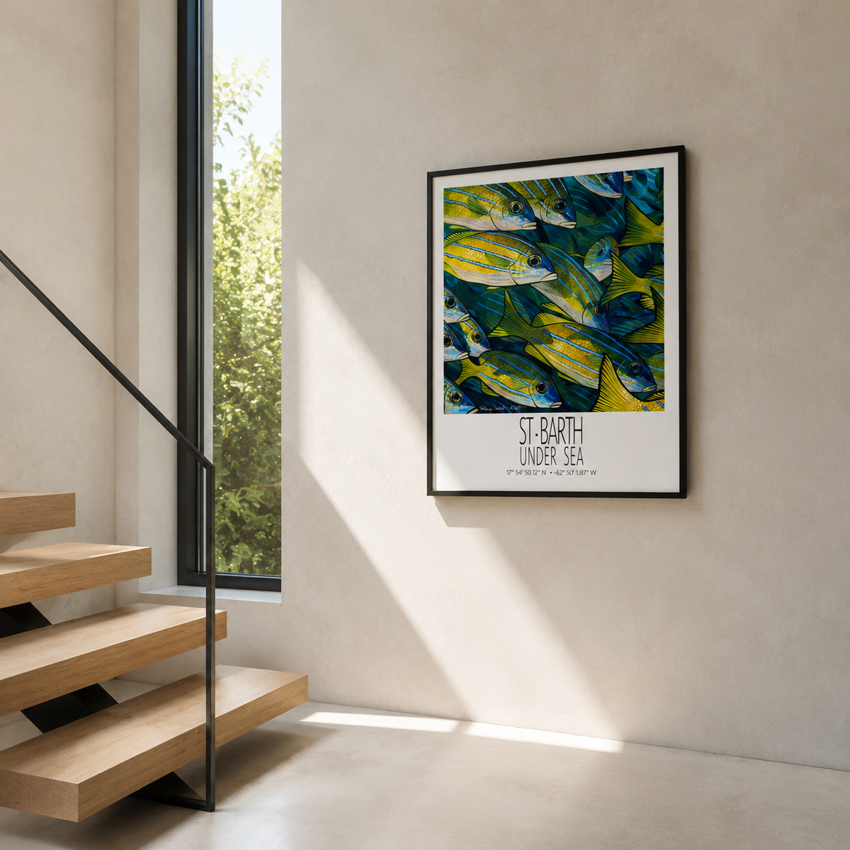 Torchades Under Sea wall art interior mockup 3