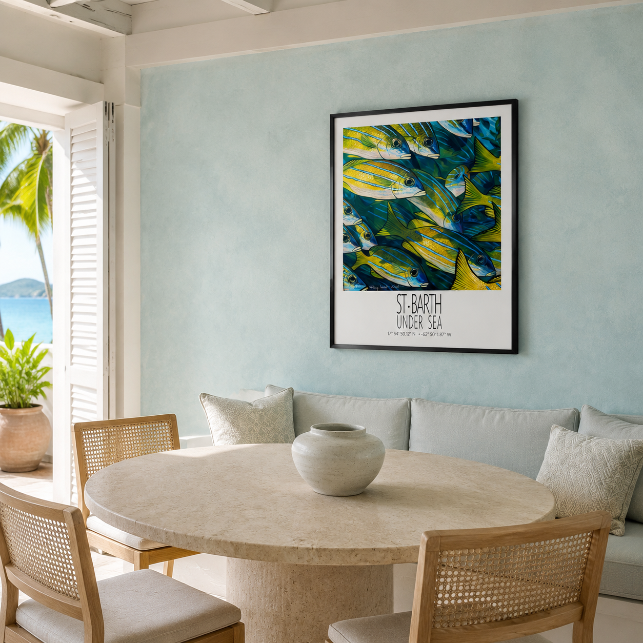 Torchades Under Sea wall art interior mockup 4