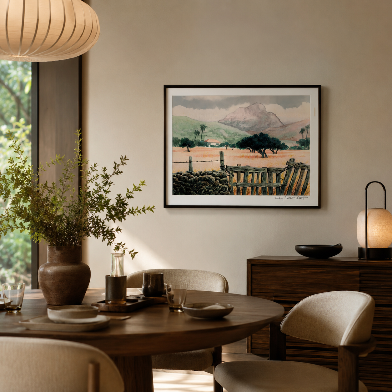 St Barth Watercolor Print – Salines – Caribbean Wall Art