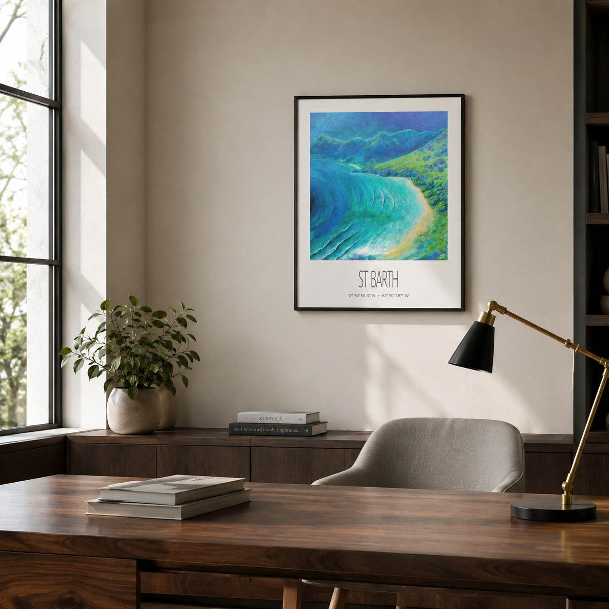 Art Print – St Barth – Toiny – Acrylic Print – Travel Poster – Caribbean Wall Art