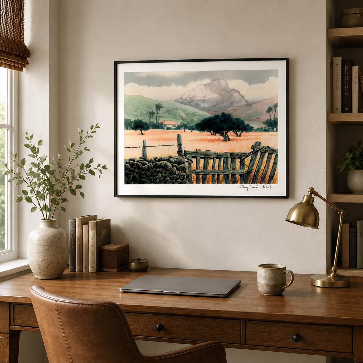 St Barth Watercolor Print – Salines – Caribbean Wall Art