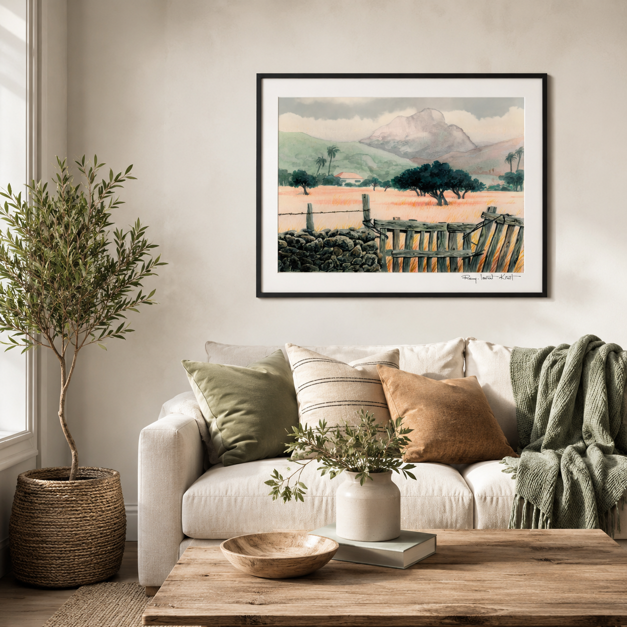 St Barth Watercolor Print – Salines – Caribbean Wall Art