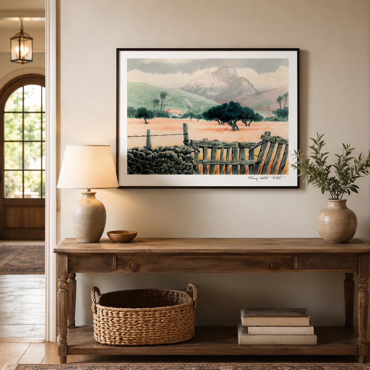 St Barth Watercolor Print – Salines – Caribbean Wall Art