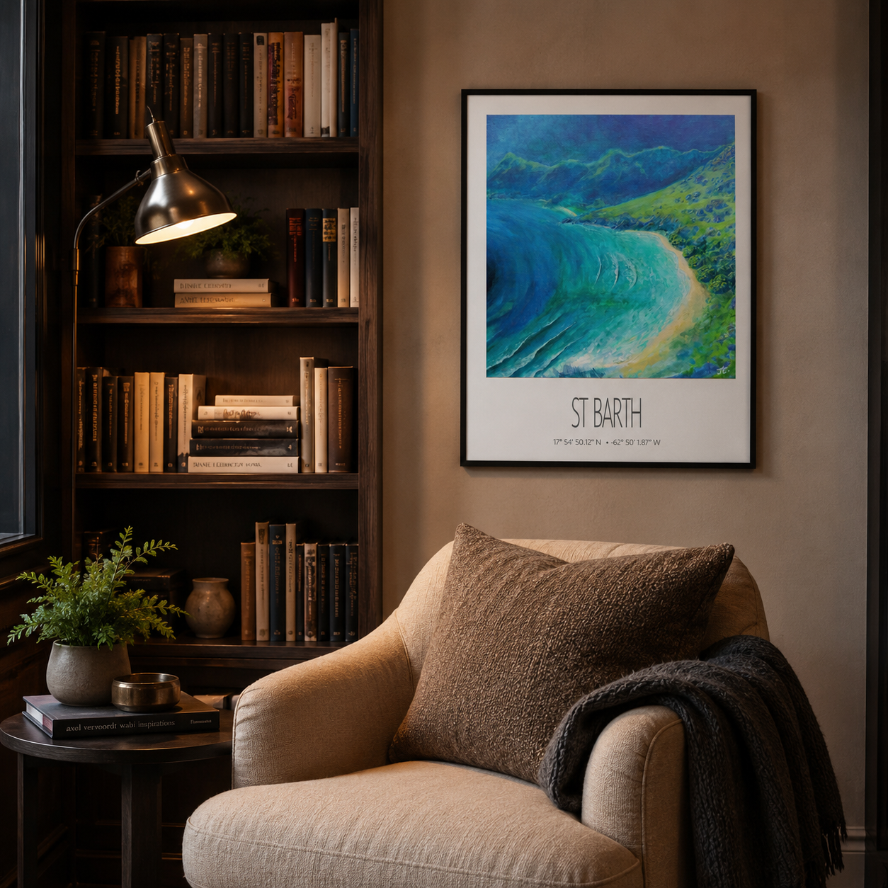 Art Print – St Barth – Toiny – Acrylic Print – Travel Poster – Caribbean Wall Art
