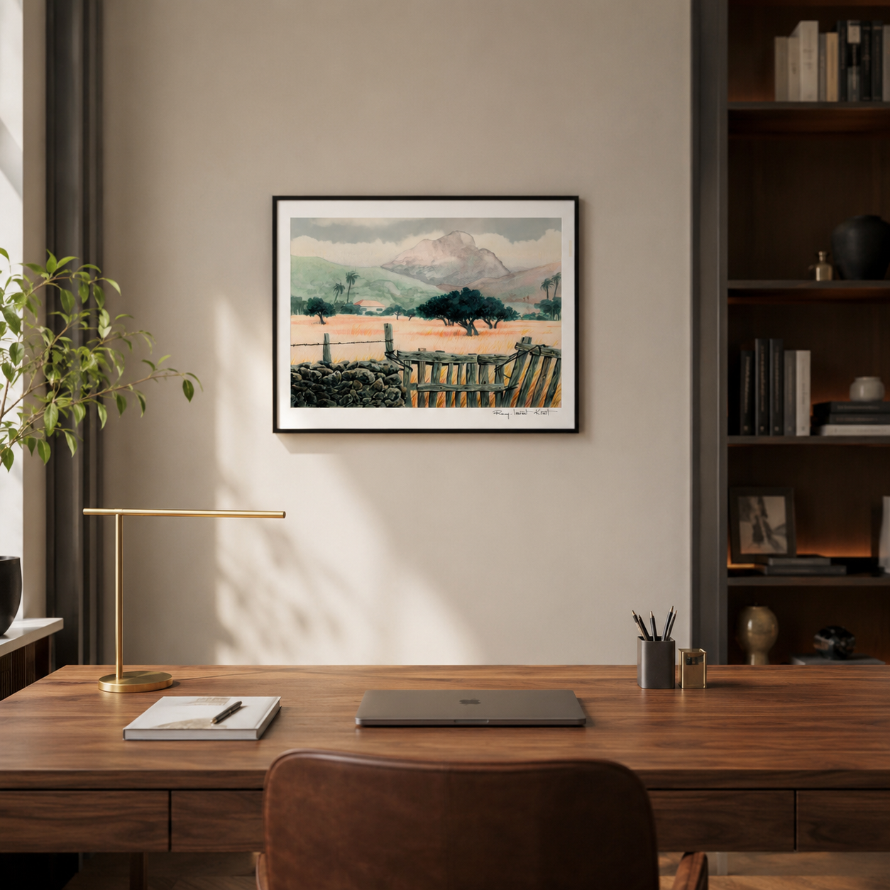 St Barth Watercolor Print – Salines – Caribbean Wall Art