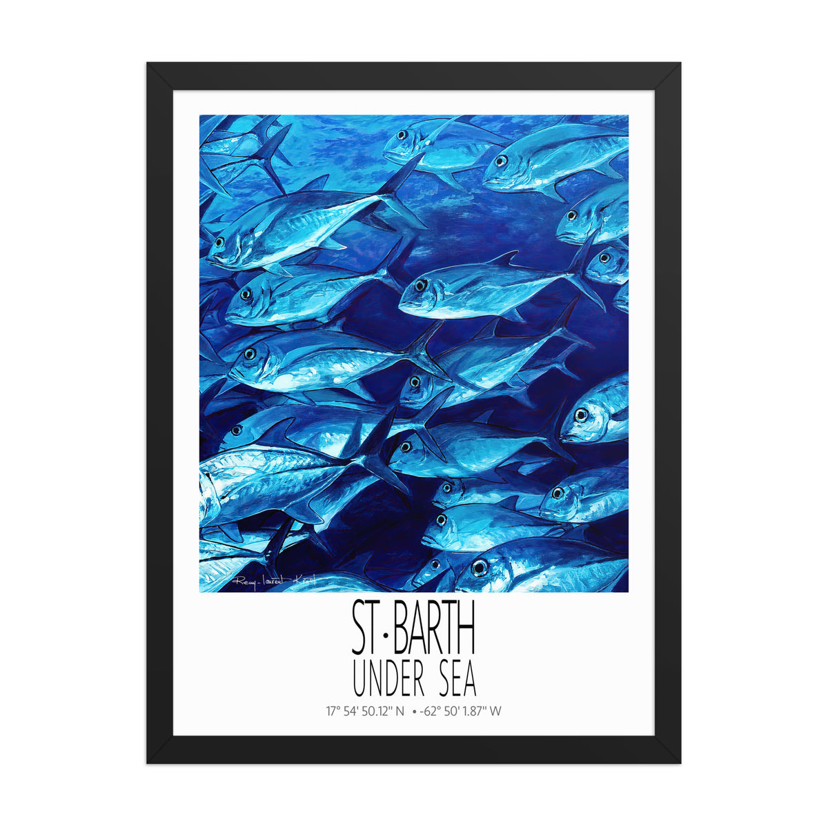 Liches poster in black frame