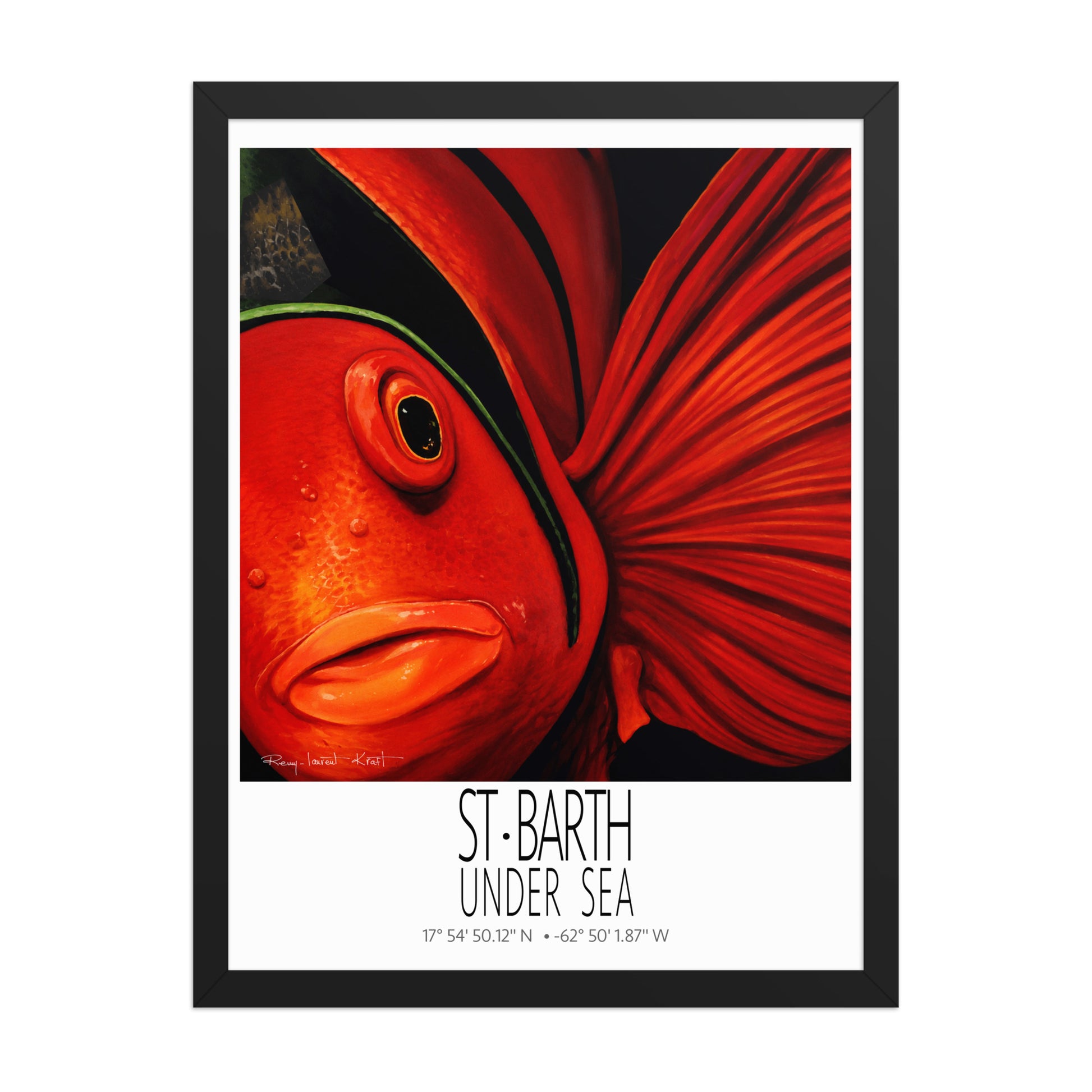 Tomate poster in black frame