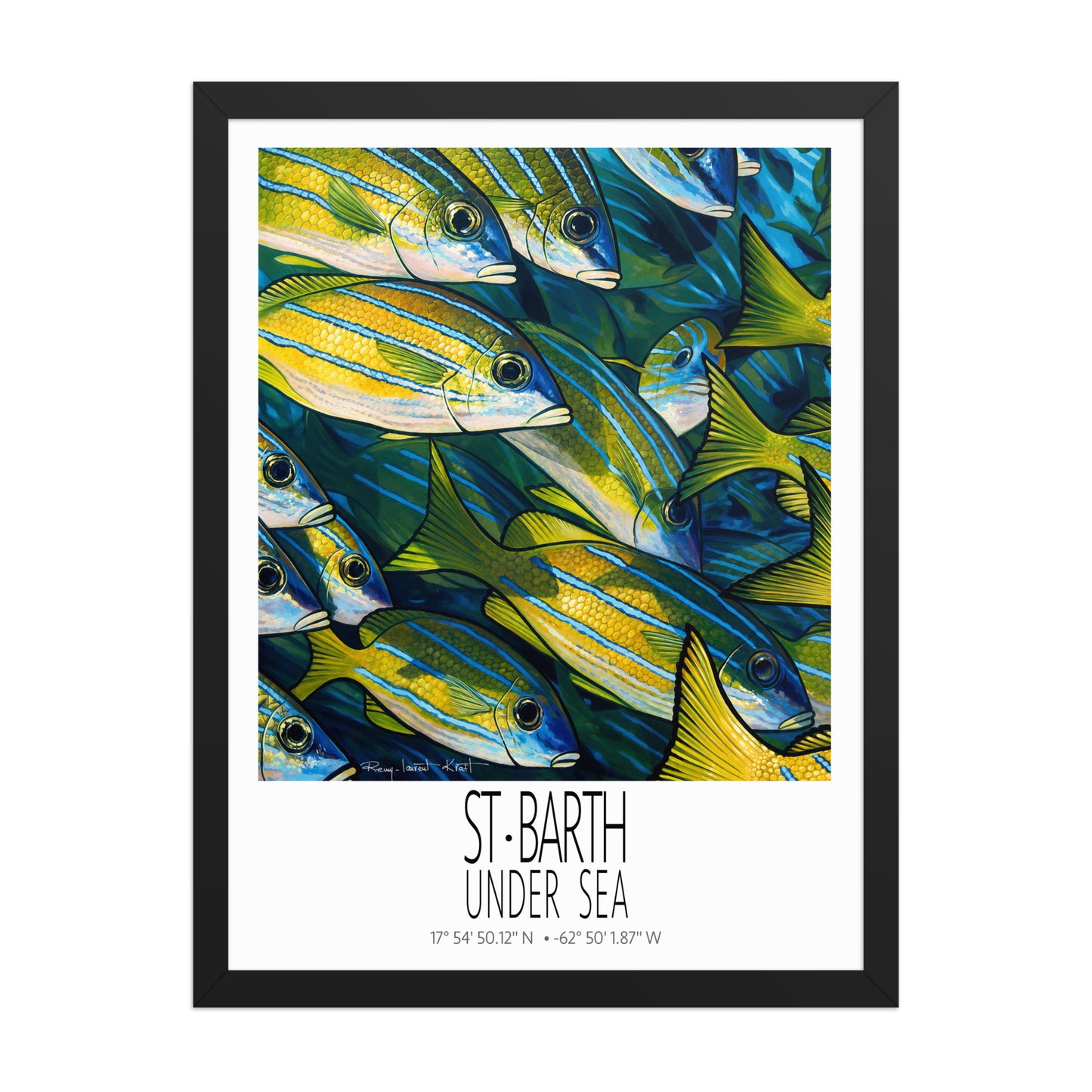 Torchades poster in black frame