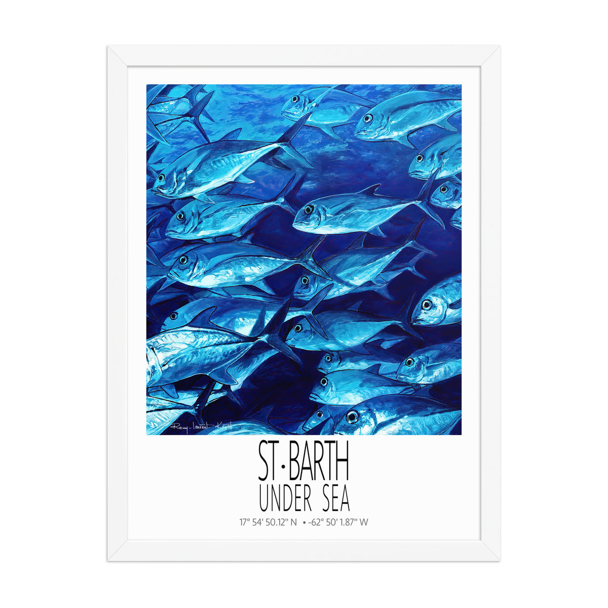 Liches poster in white frame
