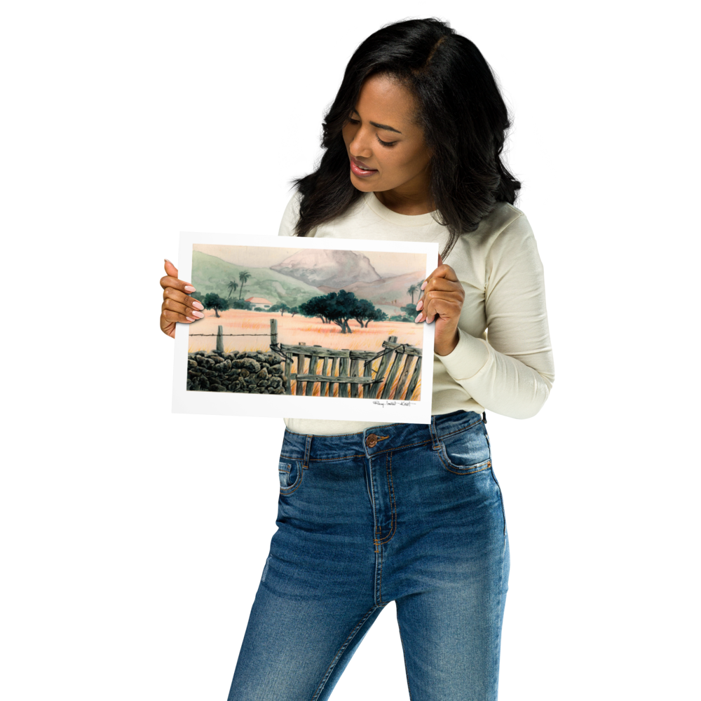 St Barth Watercolor Print – Salines – Caribbean Wall Art