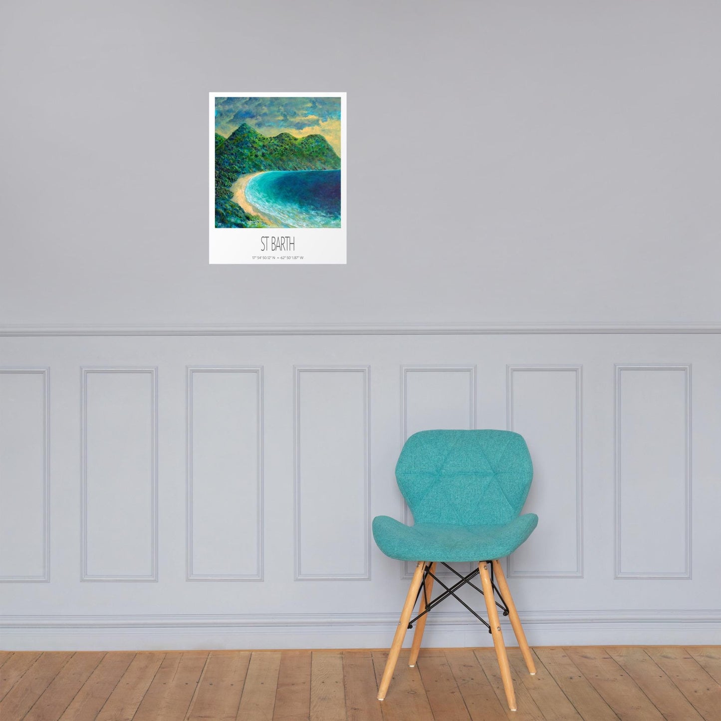Art Print – St Barth – Gouverneur Beach – Acrylic Print – Travel Poster – Caribbean Wall Art