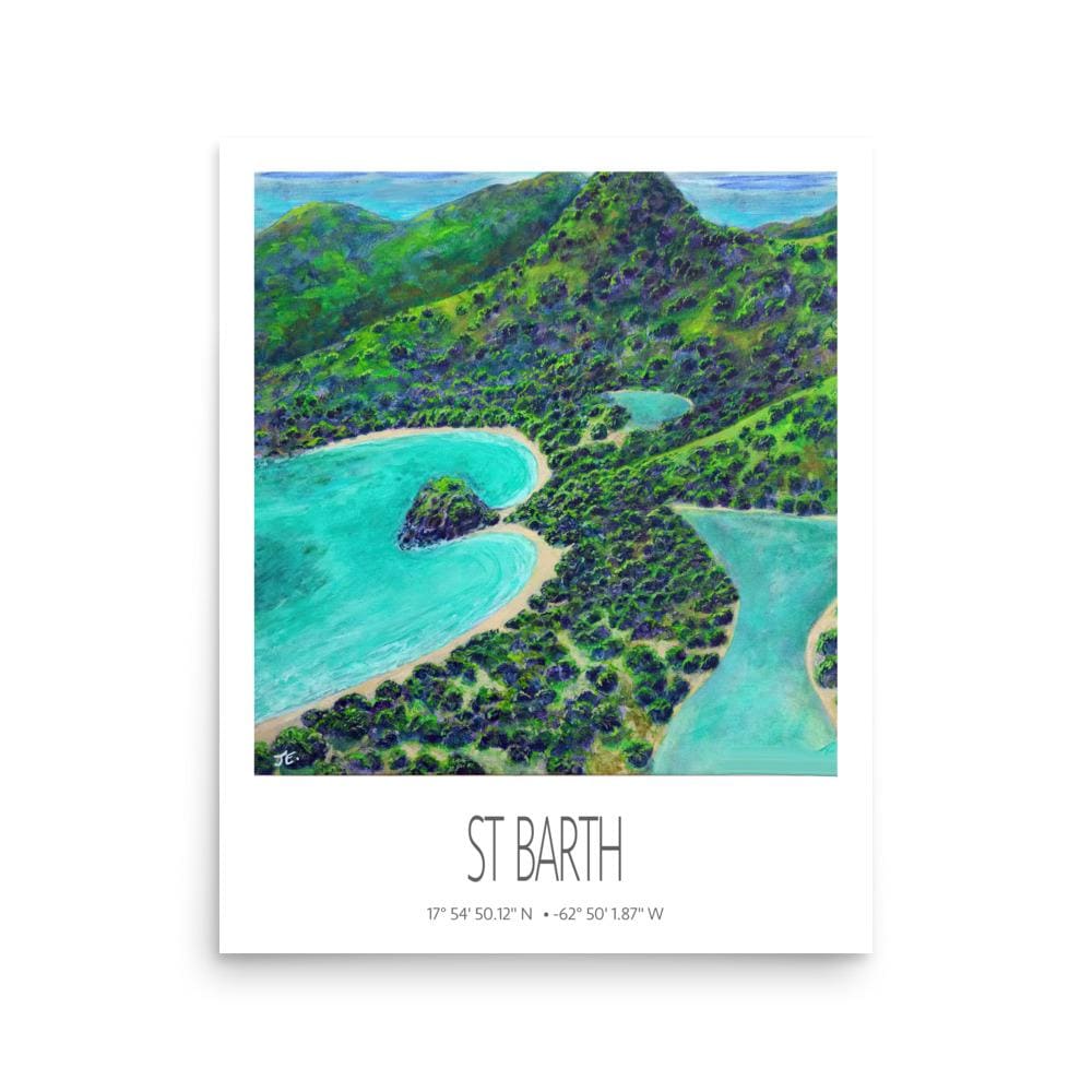 Art Print – St Barth – Eden Rock – Acrylic Print – Travel Poster – Caribbean Wall Art