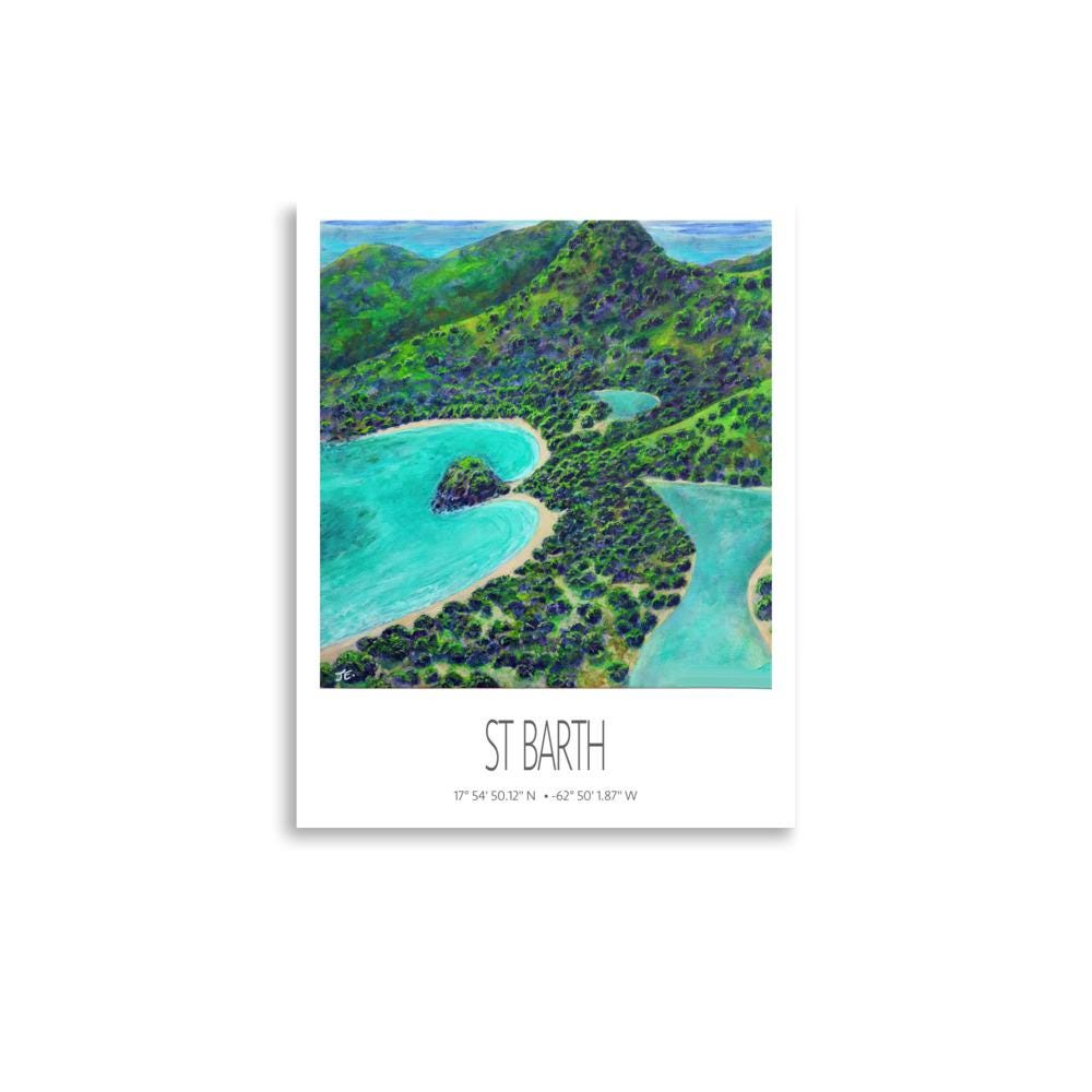 Art Print – St Barth – Eden Rock – Acrylic Print – Travel Poster – Caribbean Wall Art