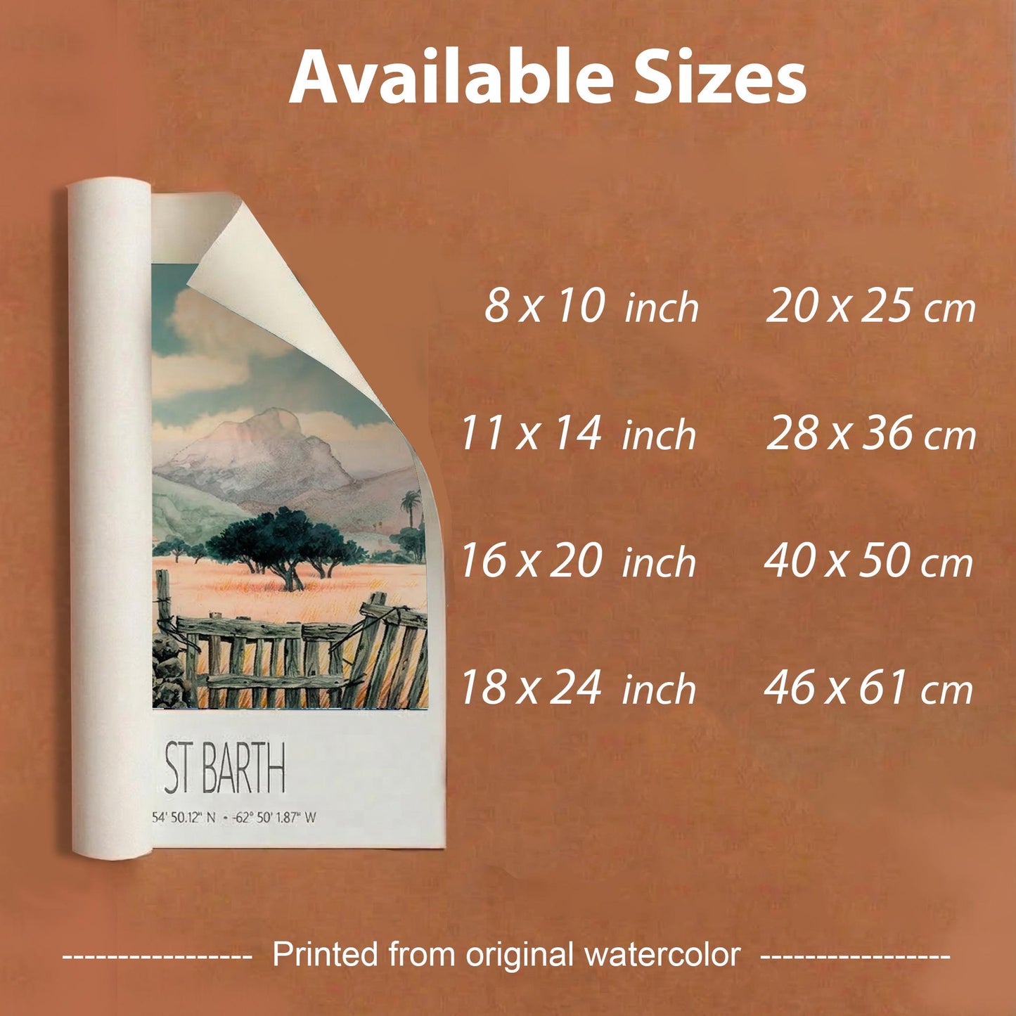 Vintage Travel Poster – St Barth – Saline – Caribbean Art Print