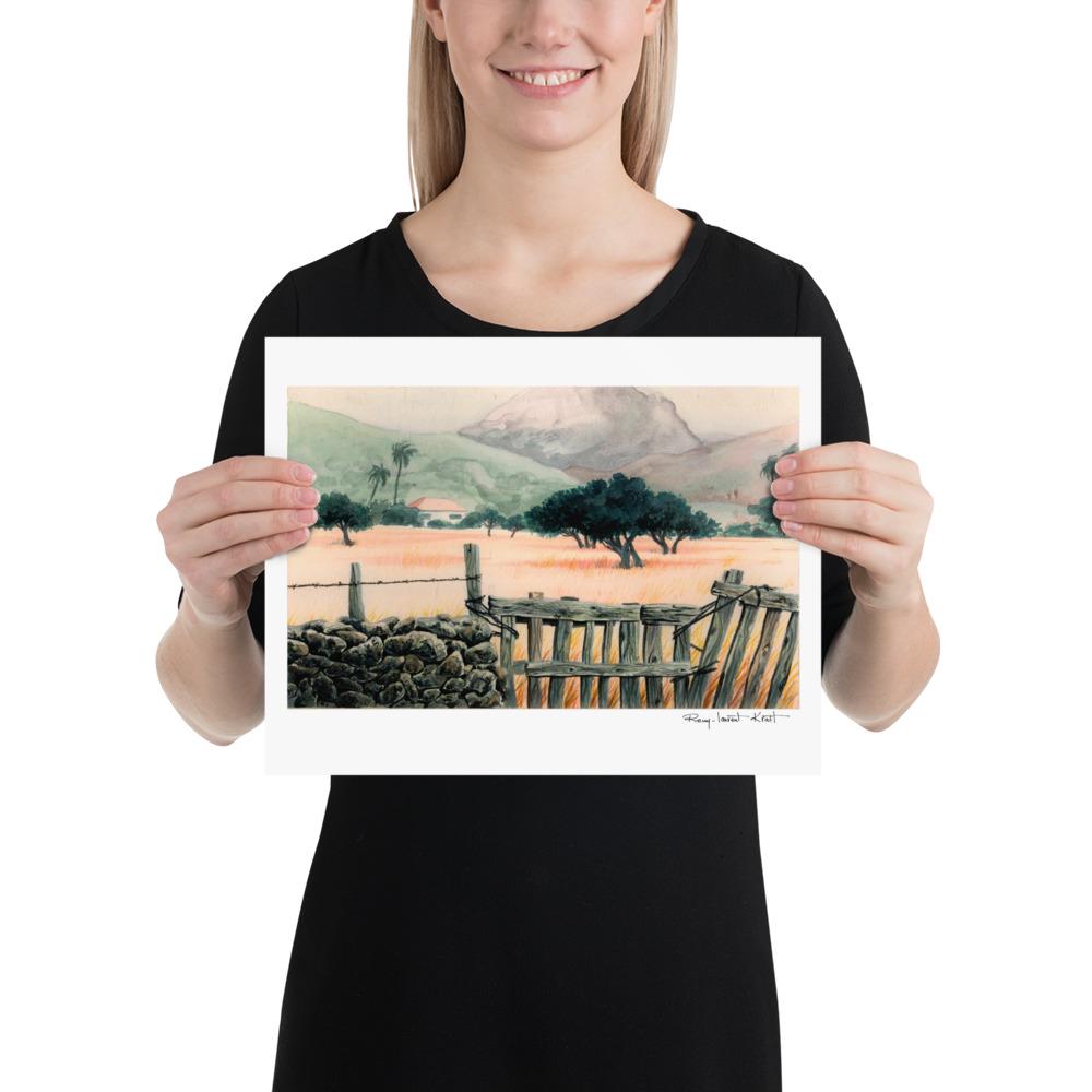 St Barth Watercolor Print – Salines – Caribbean Wall Art