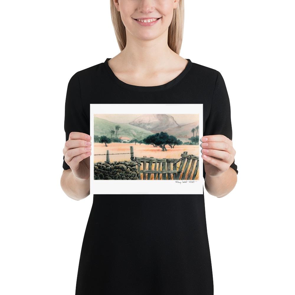 St Barth Watercolor Print – Salines – Caribbean Wall Art
