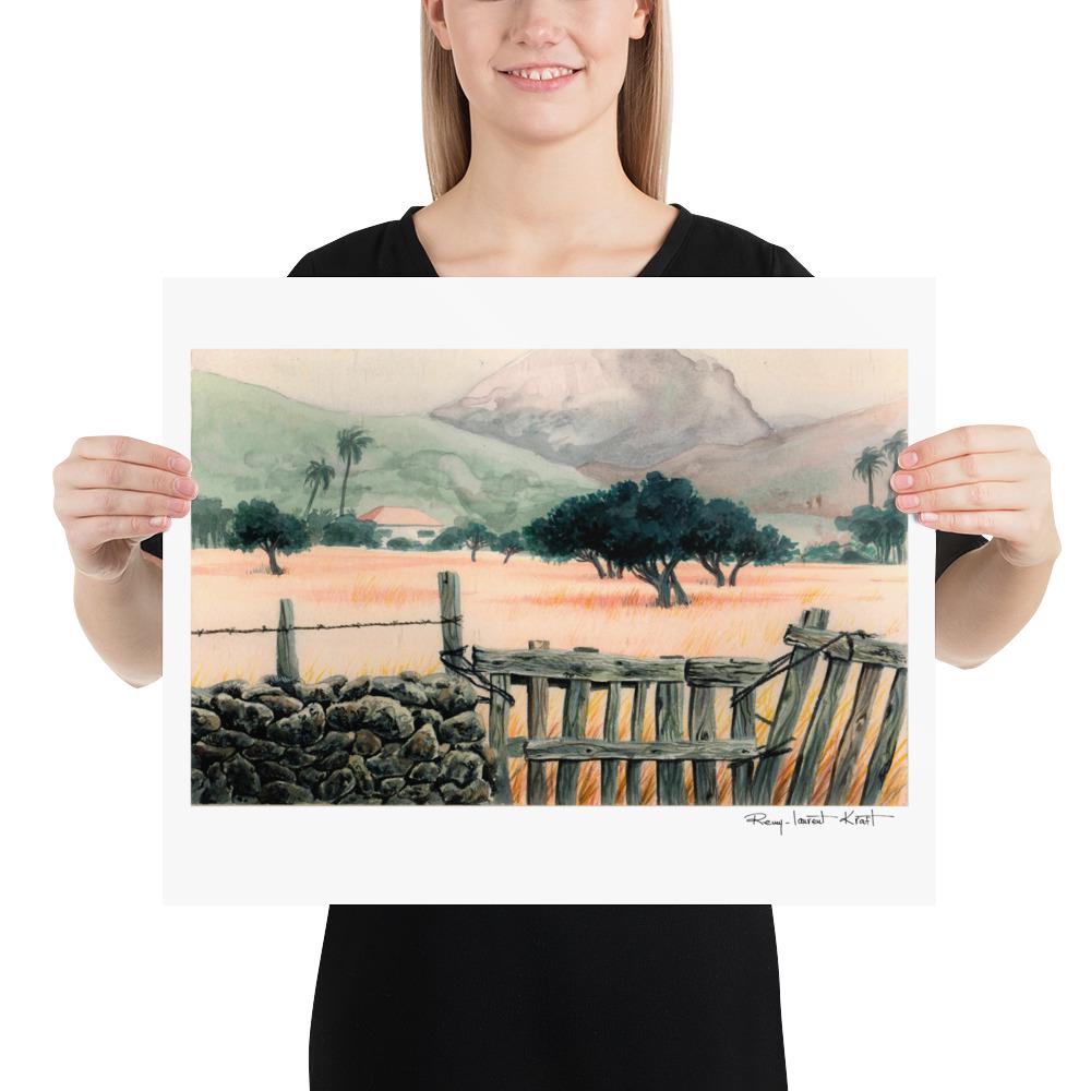 St Barth Watercolor Print – Salines – Caribbean Wall Art