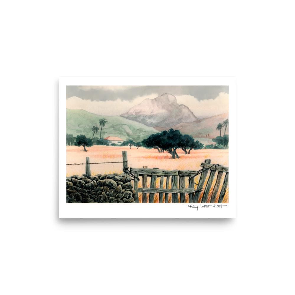 St Barth Watercolor Print – Salines – Caribbean Wall Art
