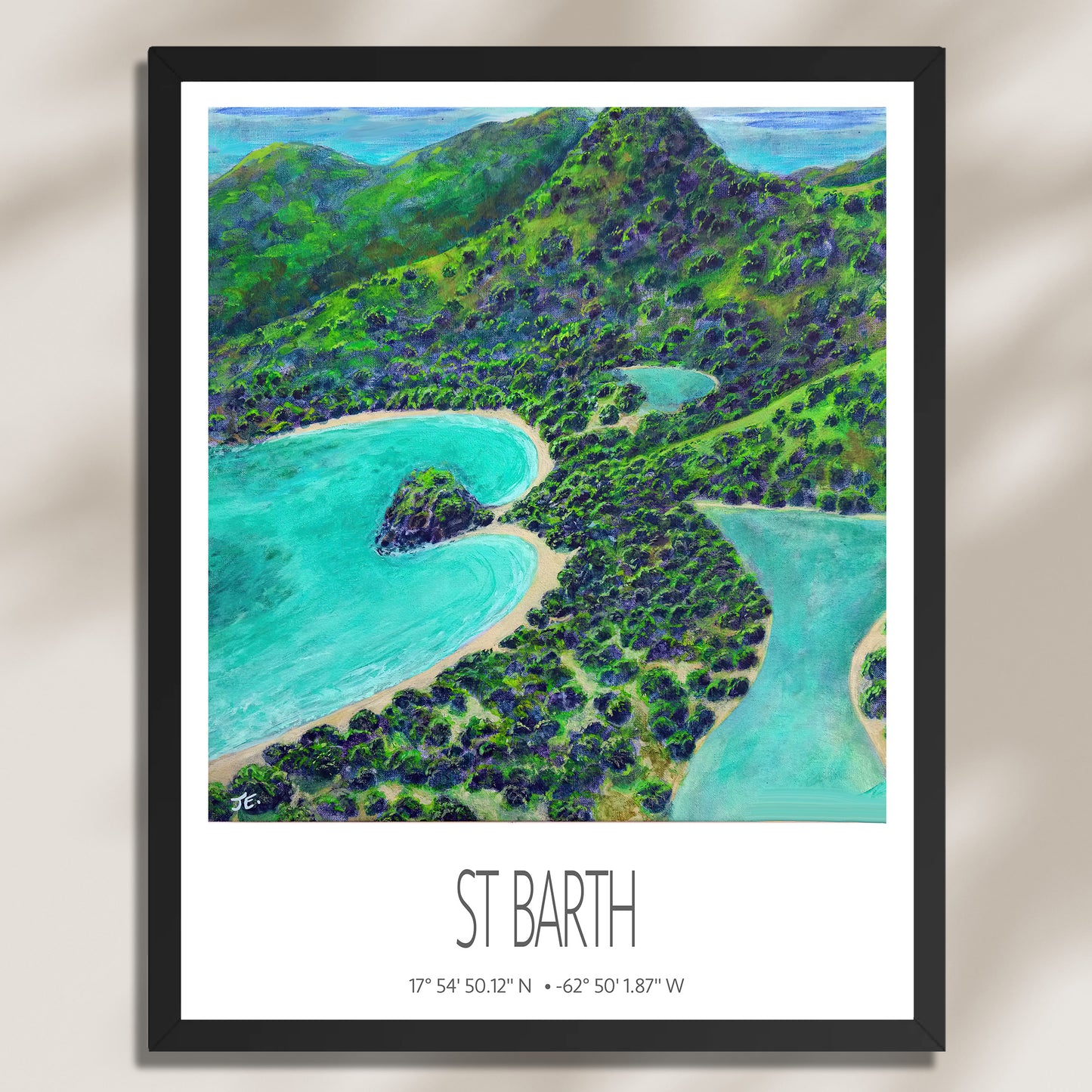 Framed Art Print – St Barth – Eden Rock – Acrylic Print – Travel Poster – Caribbean Wall Art